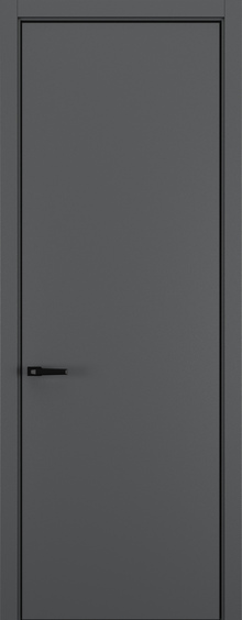 Межкомнатная дверь Горизонт NH7 кромка ABS Black